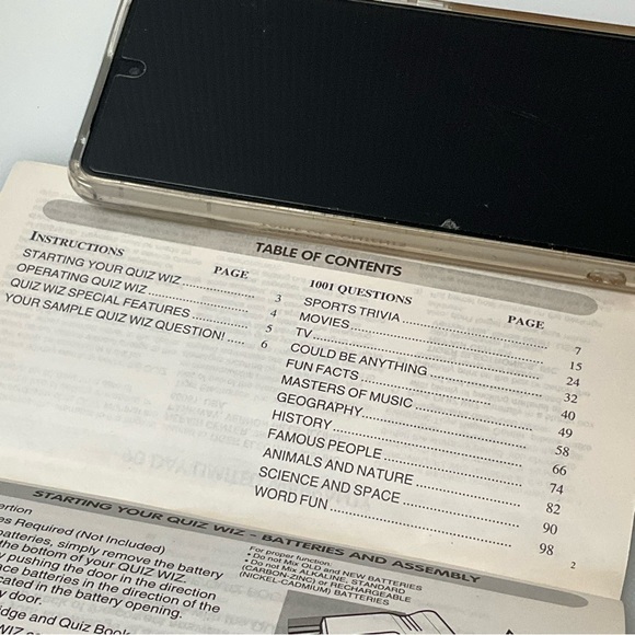 vtg TIGER ELECTRONICS Quiz Wiz Game Battery Operated 1993 Tested/ Works - Picture 6 of 8